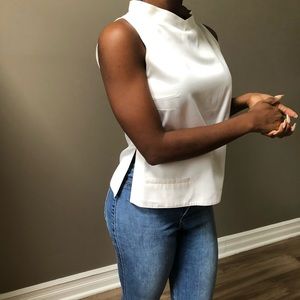 Off White mock neck Valentino top